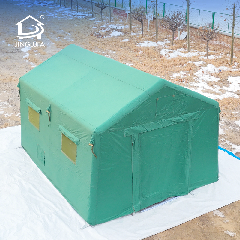 青い空気テント