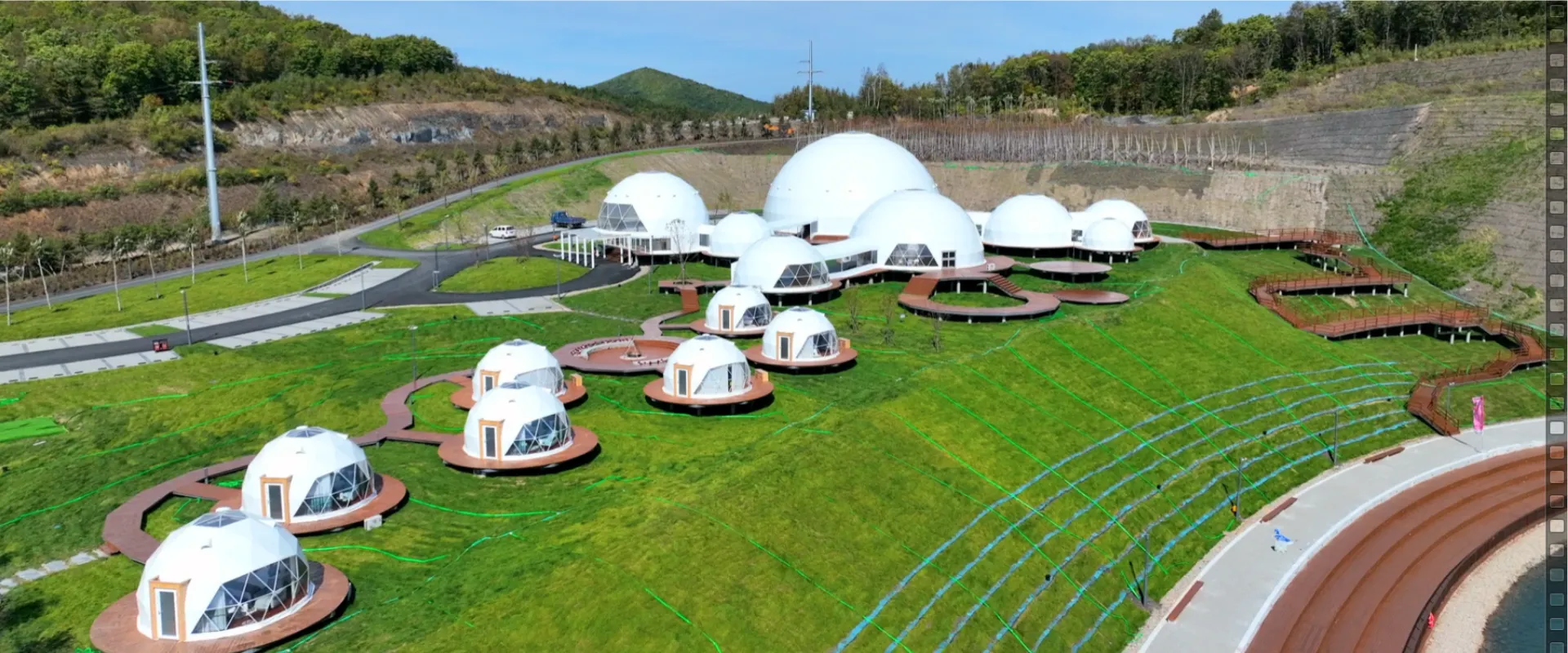 ドームのテントの付属品