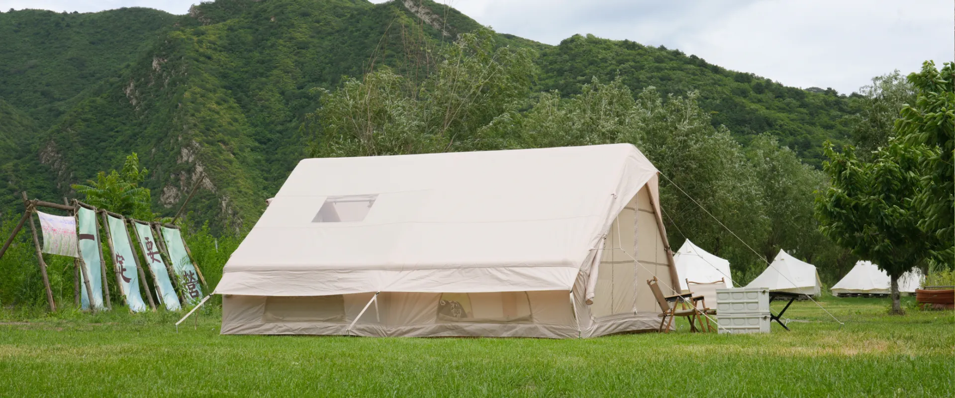 4-6人の膨脹可能なキャンプテント